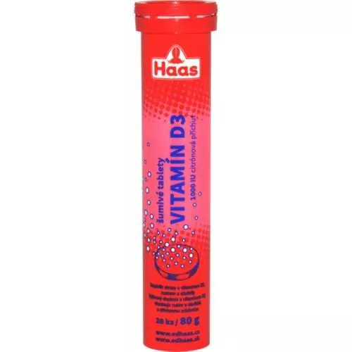 Levně Haas šumivé tabletky vitamín d3 80g