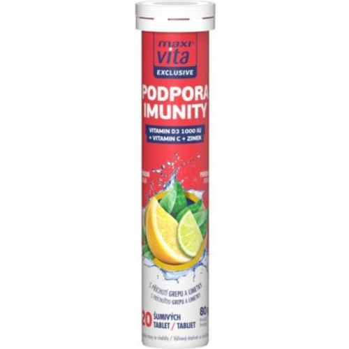 Maxi Vita šumivé tablety exclusive podpora imunity 80g
