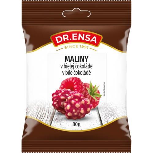 Dr. Ensa maliny v bílé čokoládě 80g