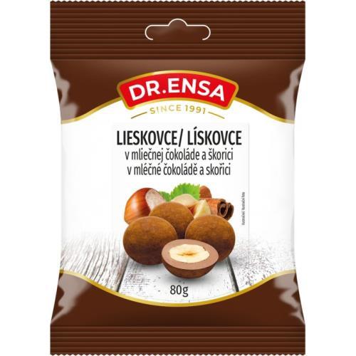 Dr.Ensa lísková jádra v mléčné čokoládě 80g