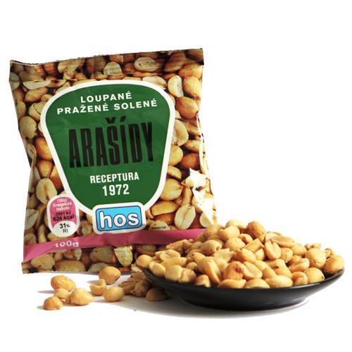 Retro arašídy pražené solené 100g