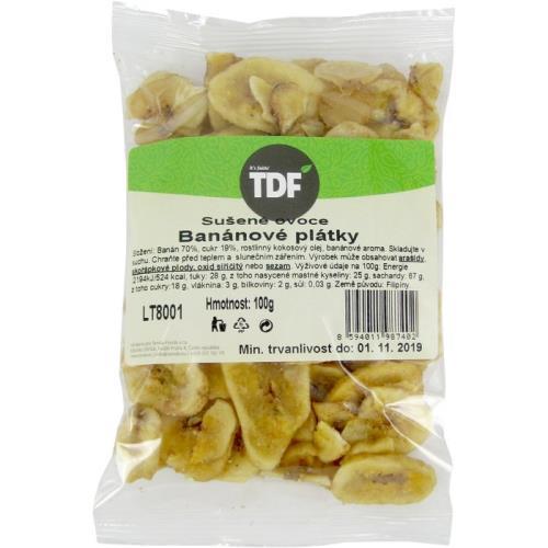 TDF banánové plátky 100g