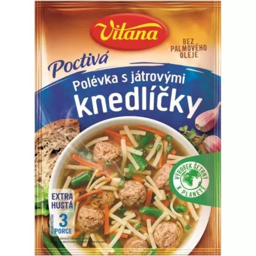 Levně Vitana poctivá polévka s játrovými knedličky 92g