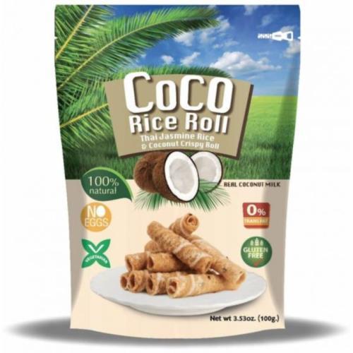 COCO crispy rice roll with flavour coconut 100g