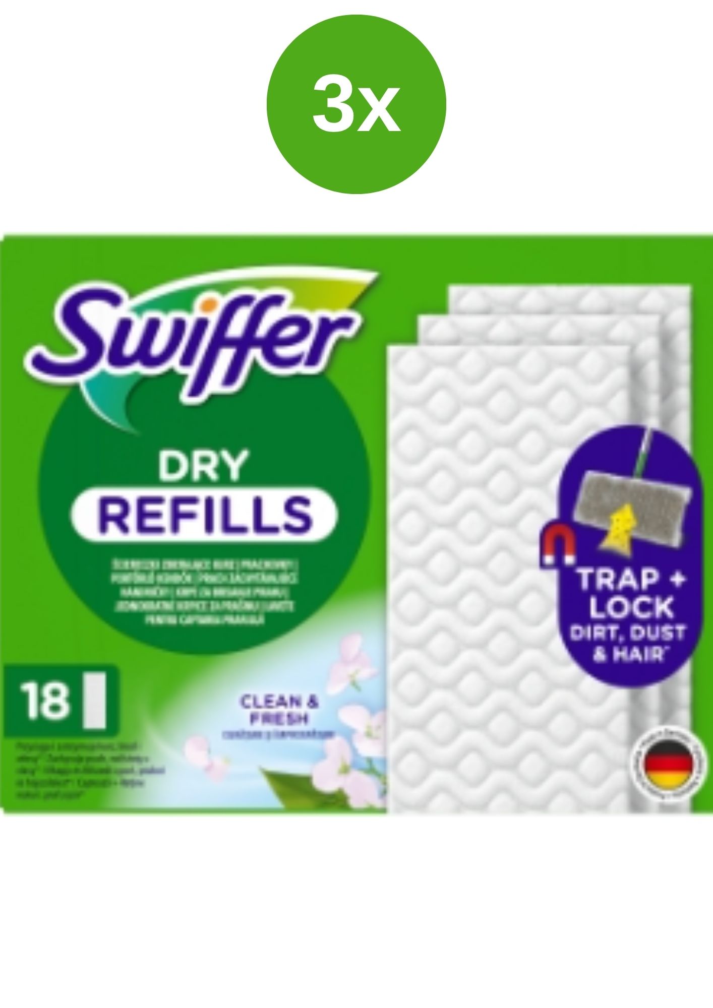 Swiffer Prachovky podlaha 3x(18ks/kra)