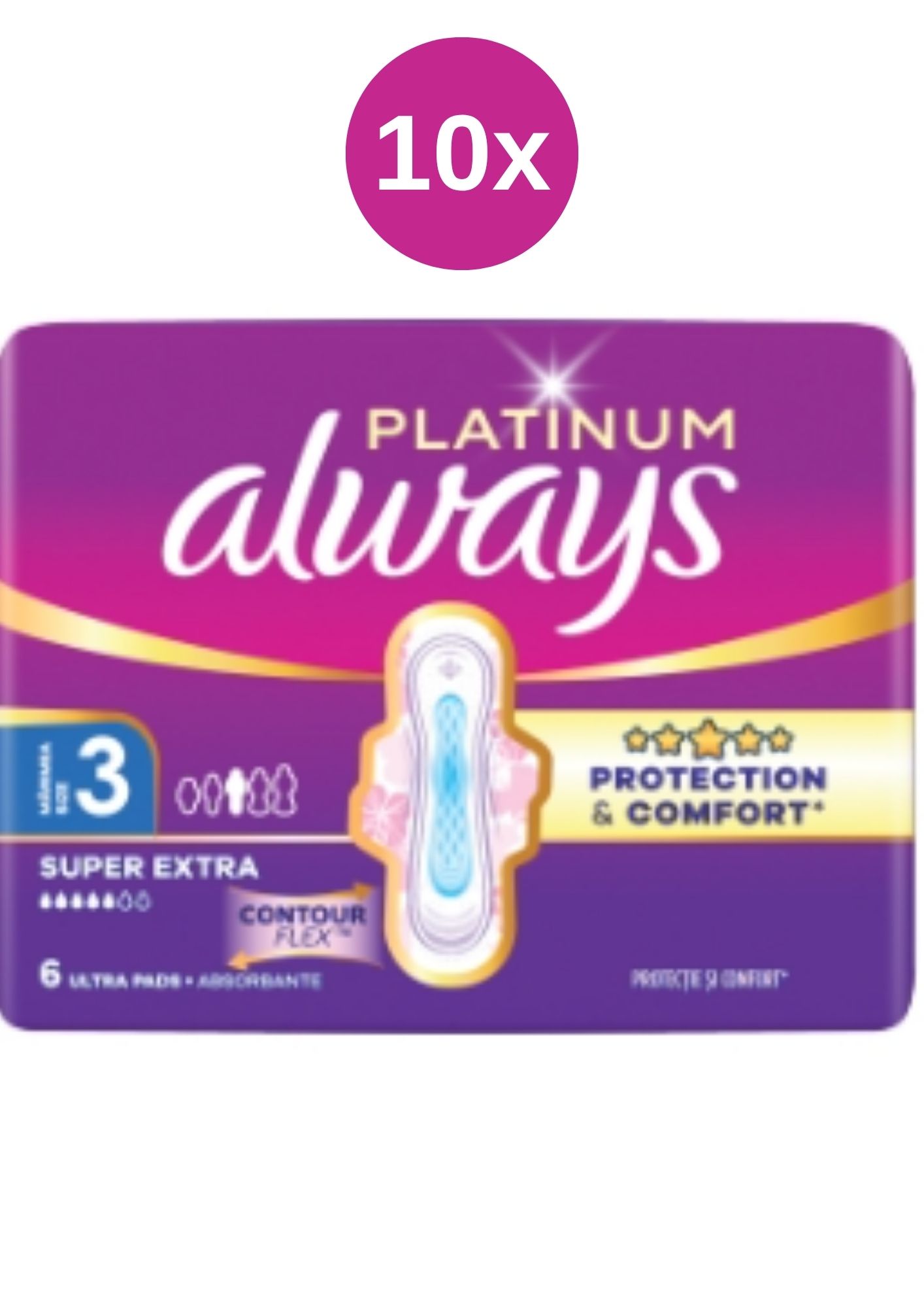 Levně Always vl 10x(6ks/fol) Platin Ultra Night