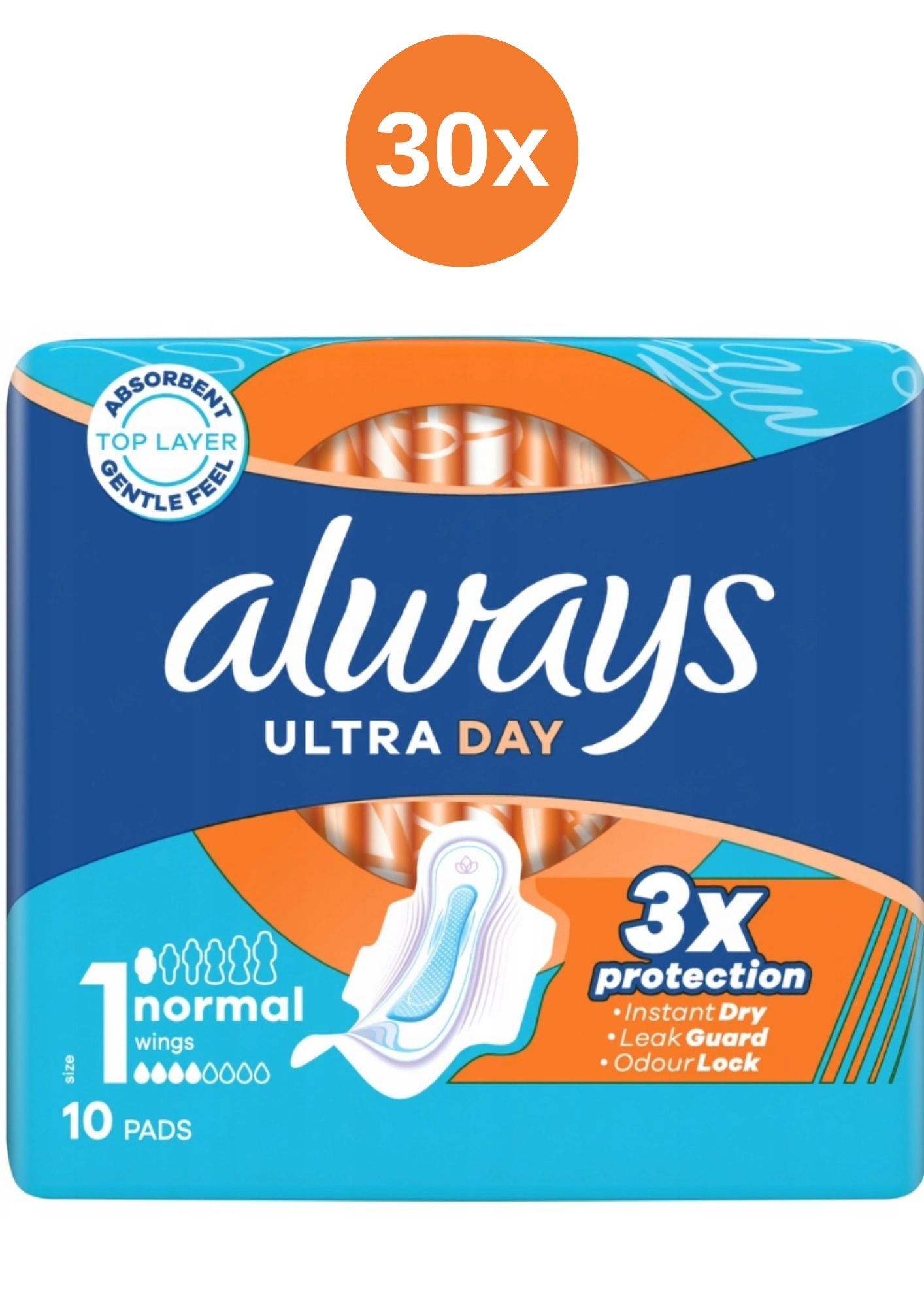 Levně Always Ultra Day Normal hygienické vložky s křidélky 30x10 kusů