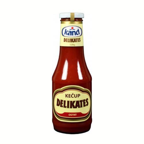 Delikates kečup ostrý 520g