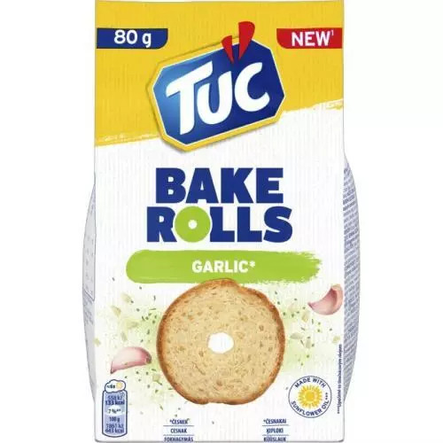 Levně TUC bake rolls garlic 80g