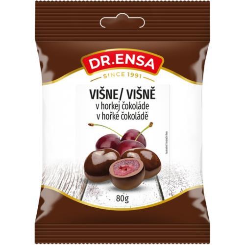Dr.Ensa višně v hořké čokoládě 80g
