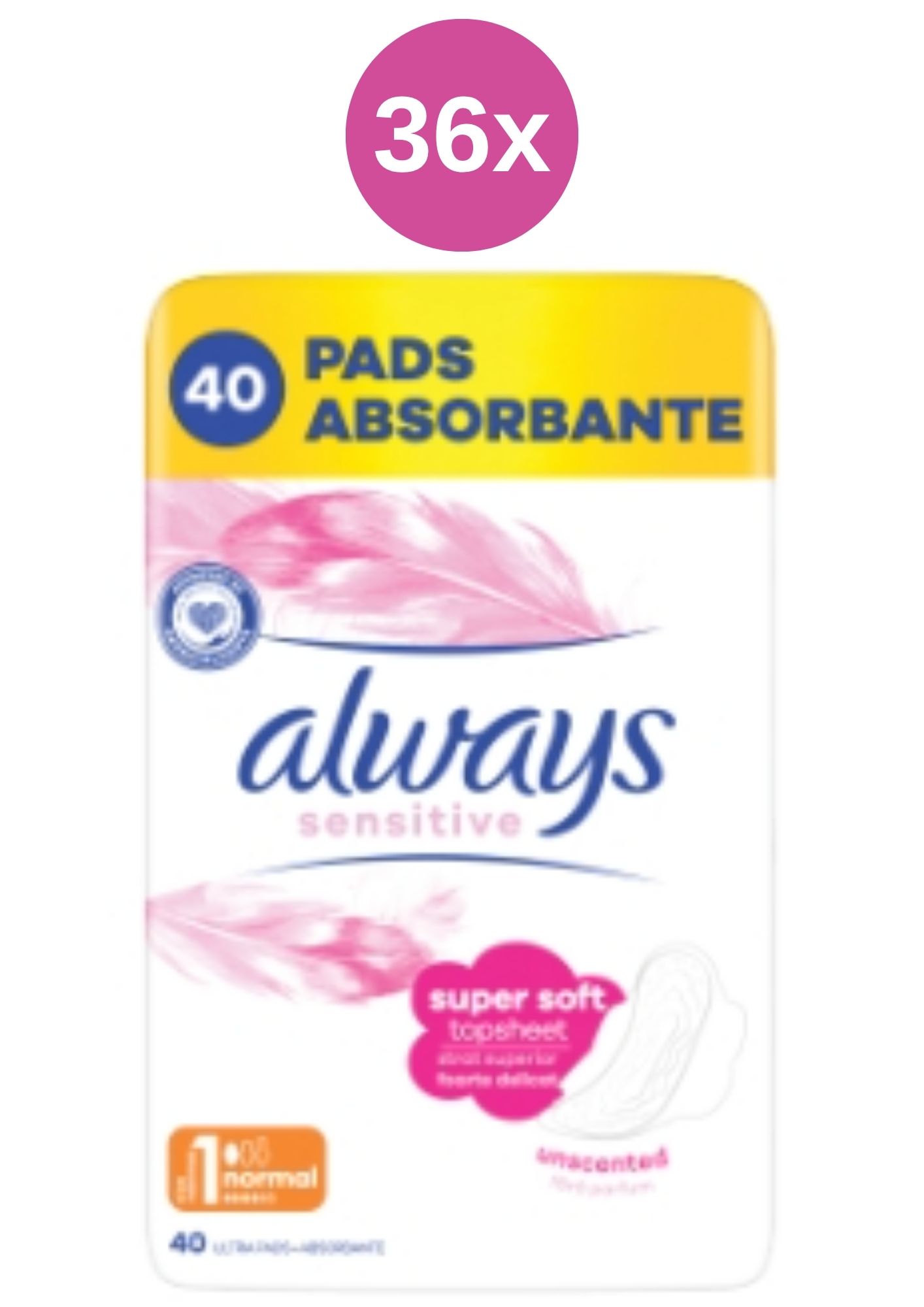 Levně Always vložky 36x(40ks/fol) Ultra sensitive