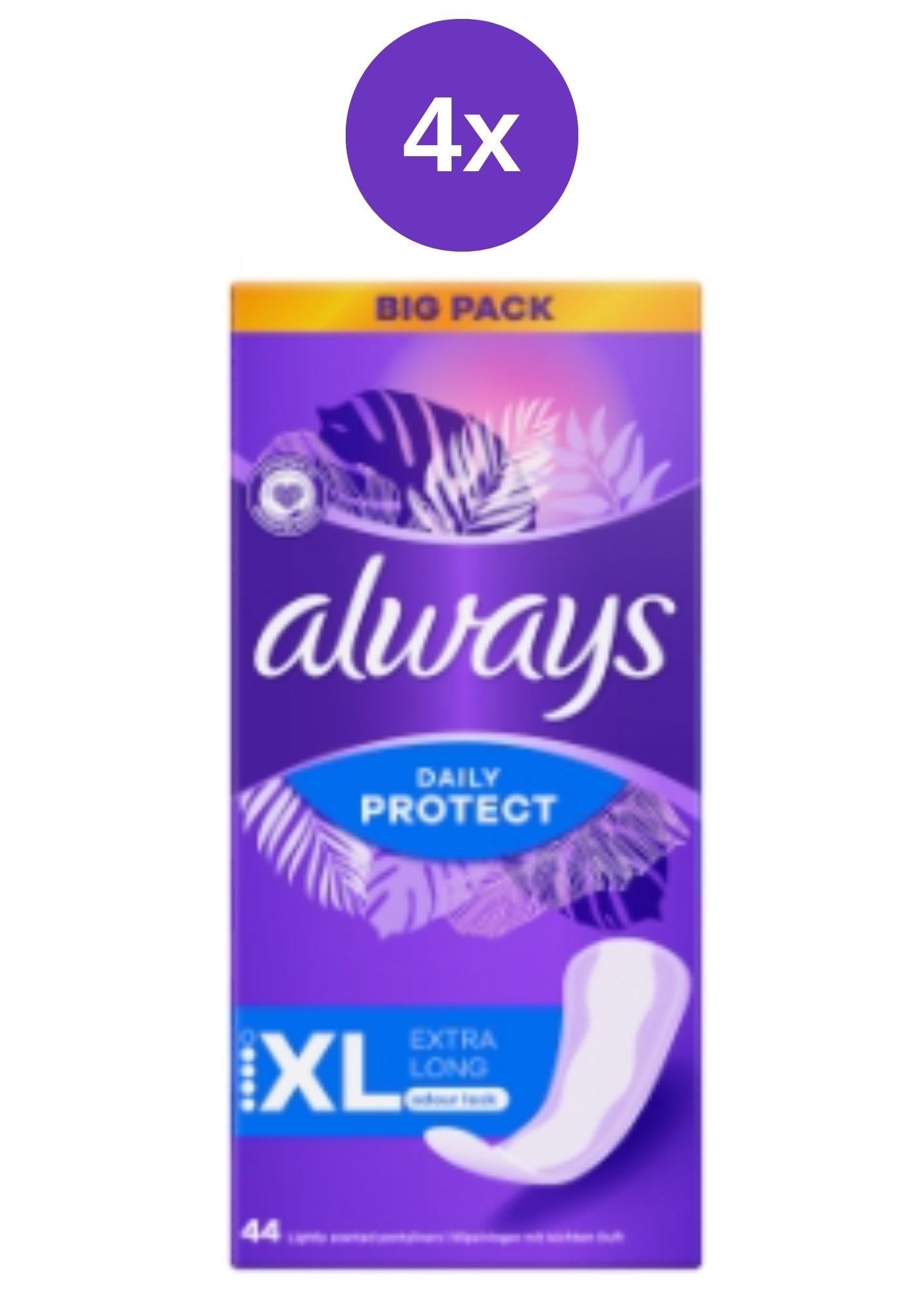 Levně Always vložky 4x(44ks/kra) Slip Ext Long