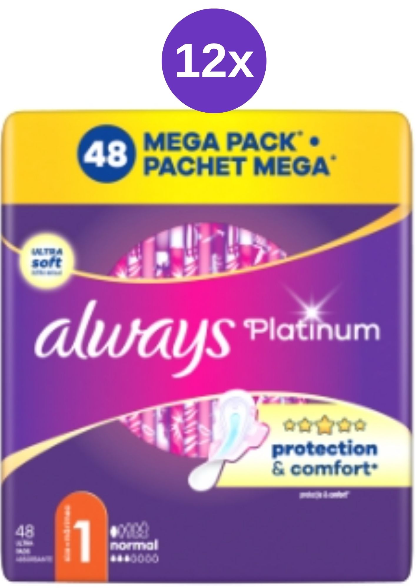 Levně Always vložky 12x(48ks/fol) Pl Normal Mega