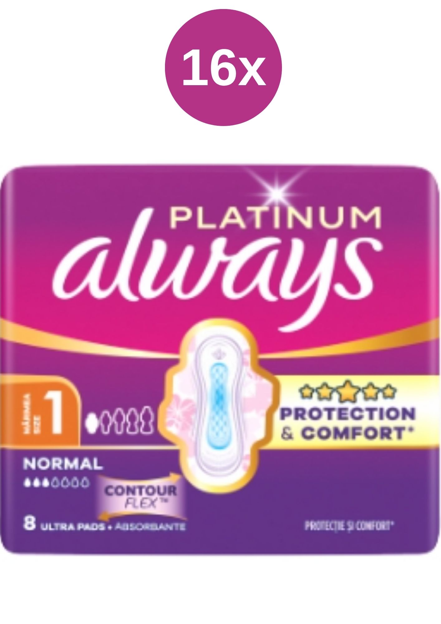 Levně Always vložky 16x(8ks/fol) Platinum Ultra