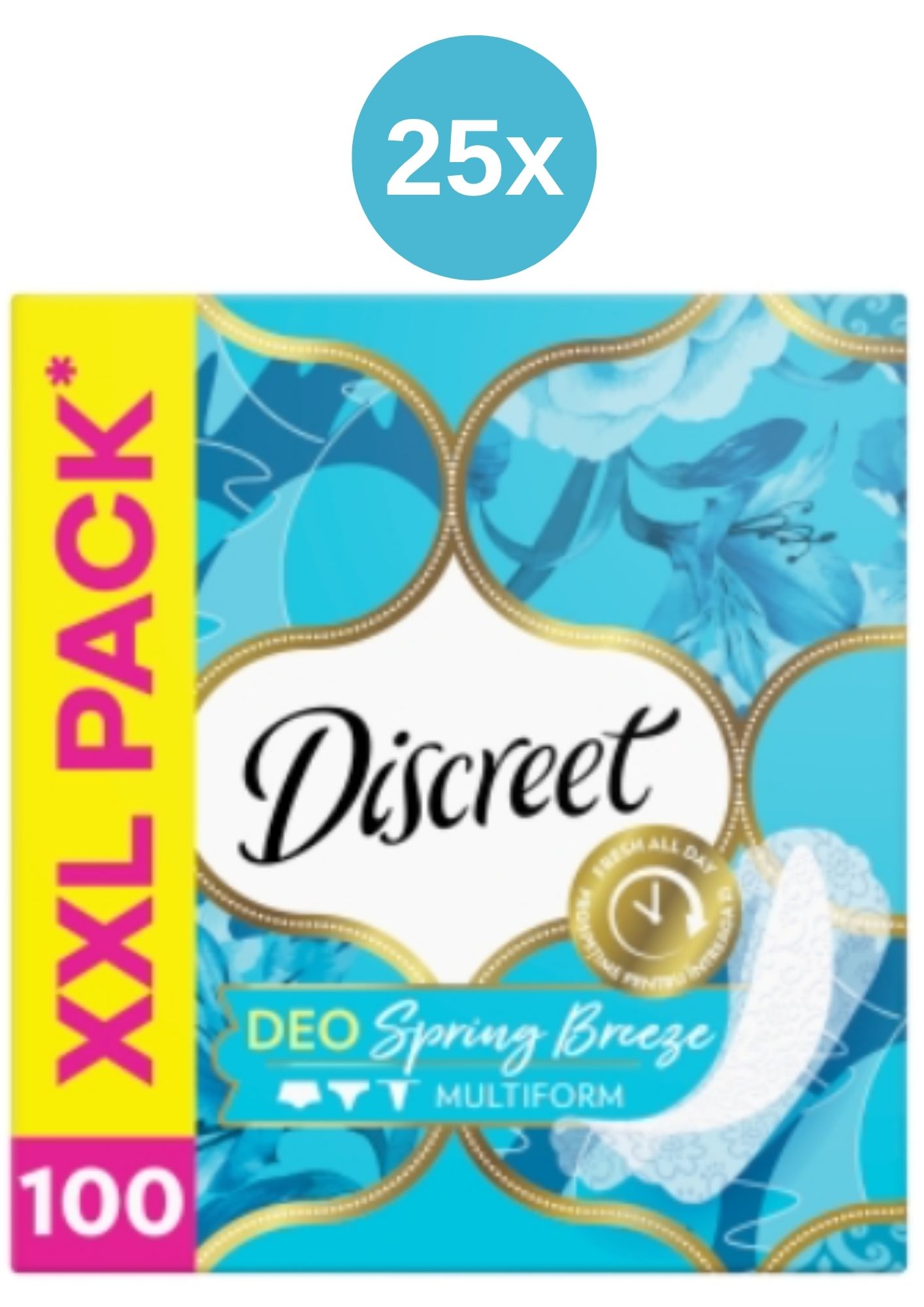 DISCREET VLOŽKY 25x(100KS/KRA) SLIP SPRING