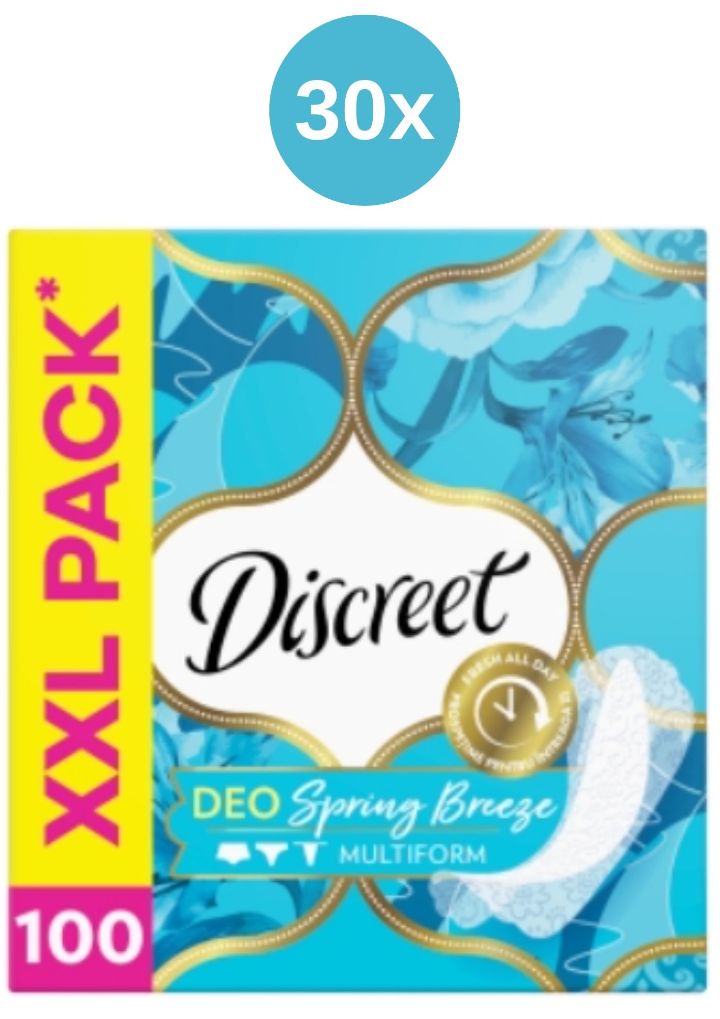 DISCREET VLOŽKY 30x(100KS/KRA) SLIP SPRING