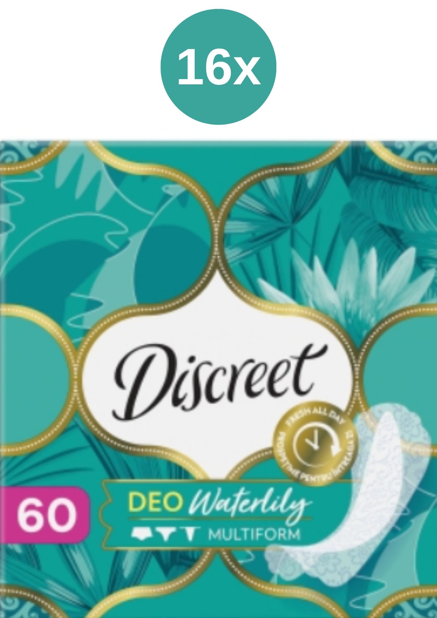 Discreet vložky 16x(60ks/kra) SlipWaterlily