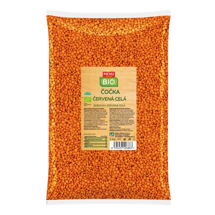 MENU GOLD BIO Čočka červená 5 kg