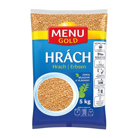 MENU GOLD Hrách žlutý půlený 5 kg