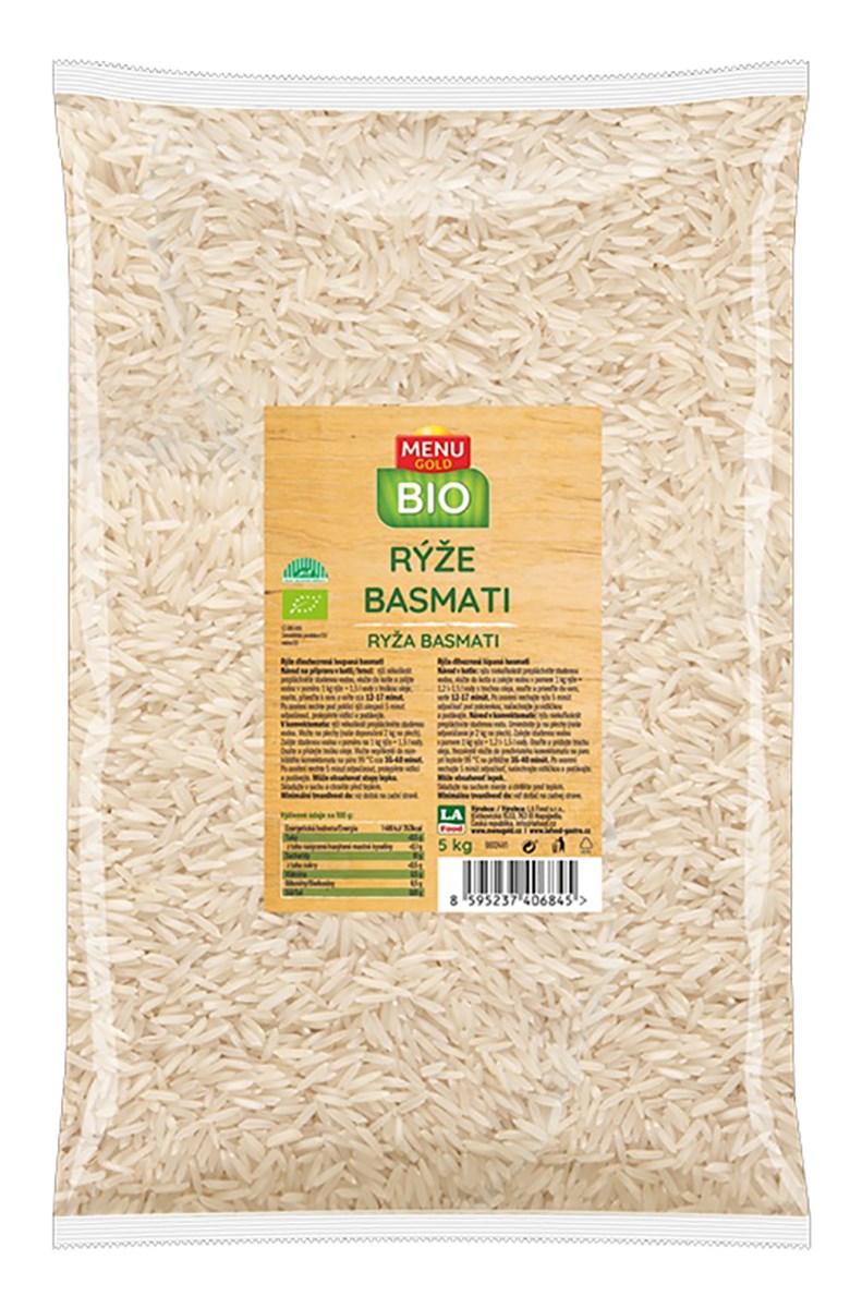 MENU GOLD BIO Rýže basmati 5 kg