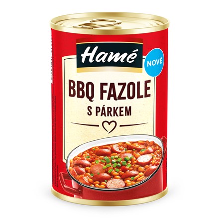 BBQ Fazole s párkem 4 x 400 g