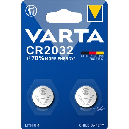 VARTA Baterie CR2032 knoflíková, lithiová 2 ks