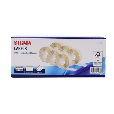 SIGMA Etikety 26 x 16 mm SL03 2 linky 6 ks