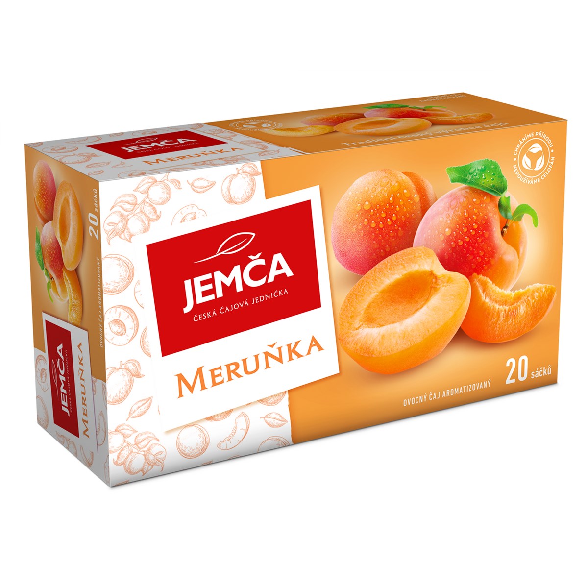 JEMČA Čaj meruňka 6 x 35 g