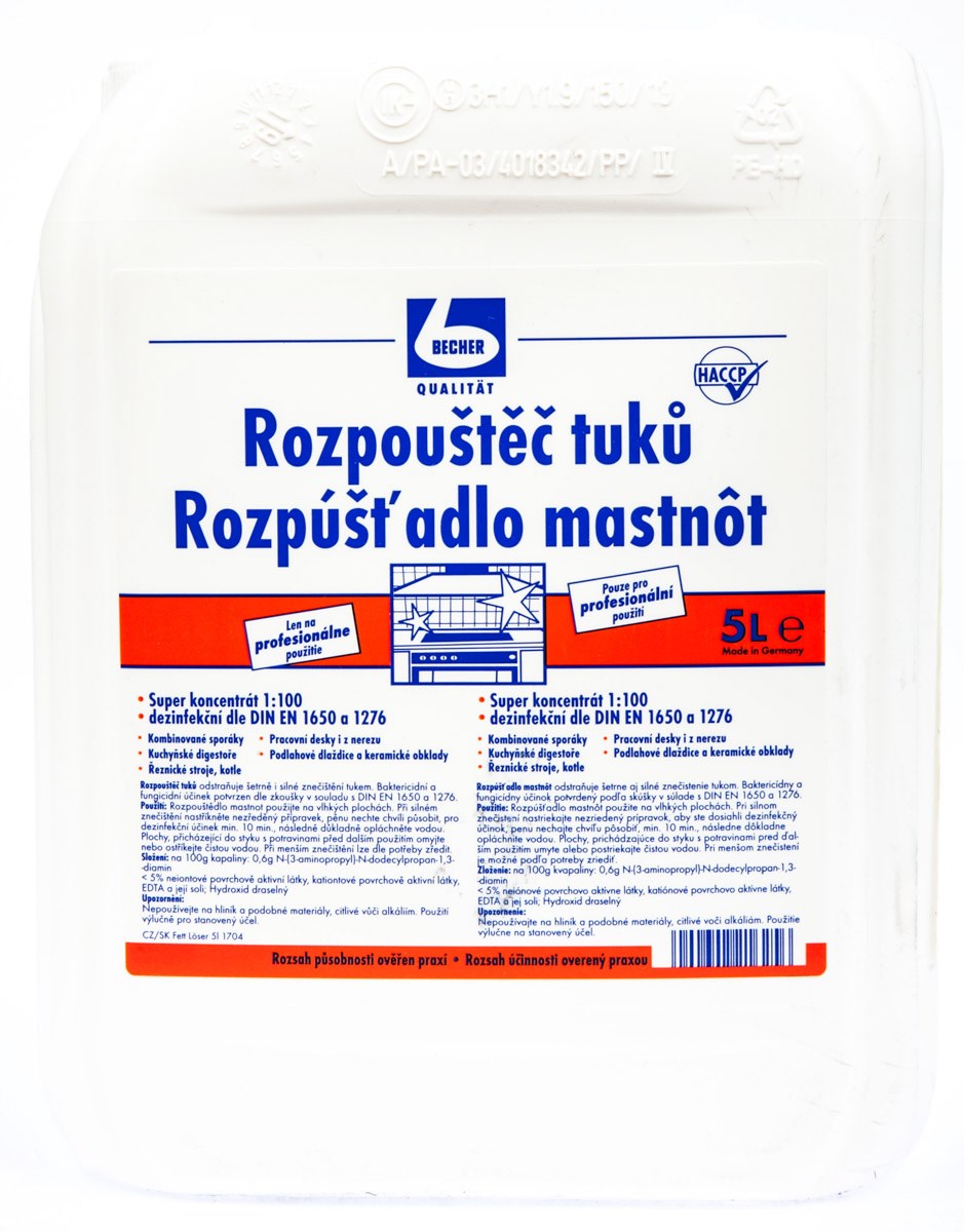 BECHER ROZPOUŠTĚČ TUKŮ 5L &