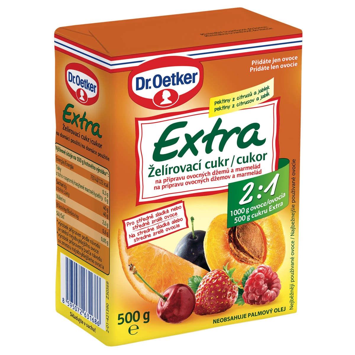 Dr. Oetker Extra Želírovací cukr 2:1 500 g