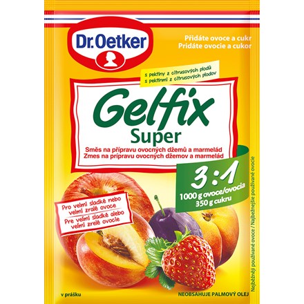 Dr. Oetker Gelfix Super 3:1 Směs na přípravu džemů a marmelád 10 x 25 g
