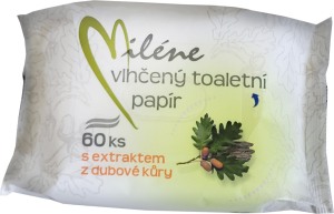 T.PAPÍR VLHČENÝ MILÉNE S EXTRAKTEM Z DUBOVÉ KŮRY 60 KS