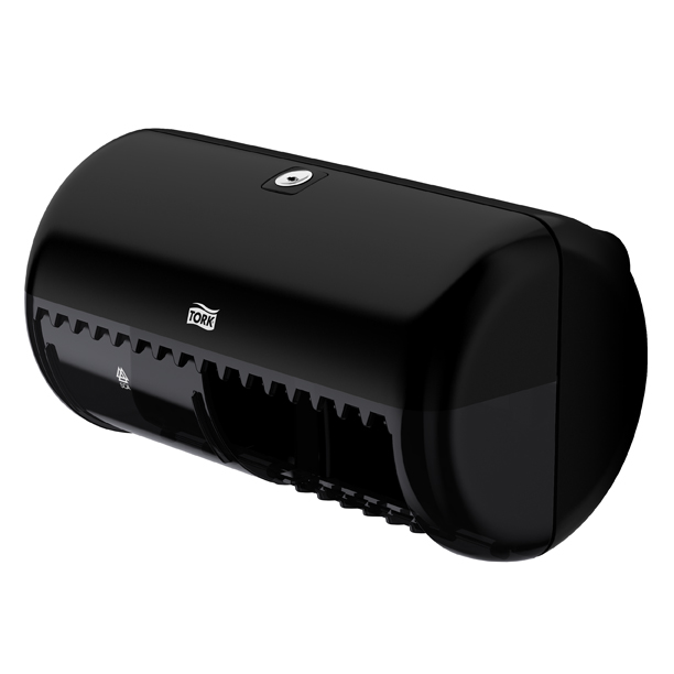 Zásobník na konvenční toaletní papír Twin-Box TORK černý T4
