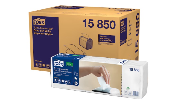 Papírové ubrousky TORK 2vrstvy 21,6x16,5 bílé do zásobníku N4 - 1krt