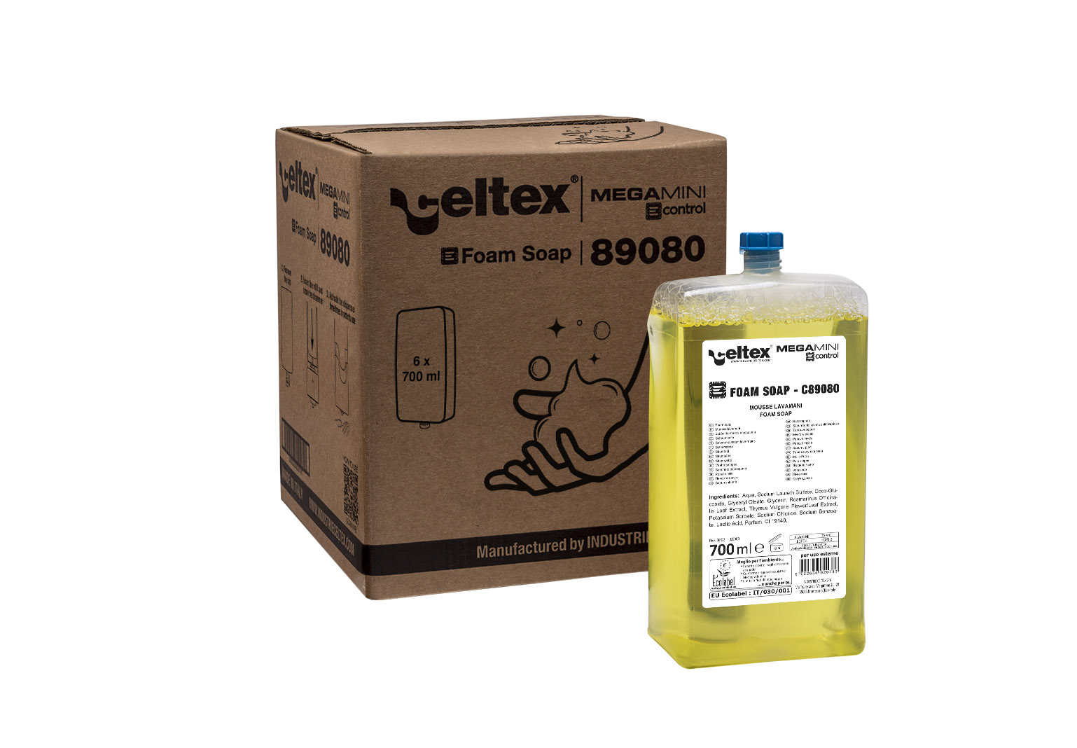 Pěnové mýdlo pro bezdotykový dávkovač CELTEX 700ml - 1ks