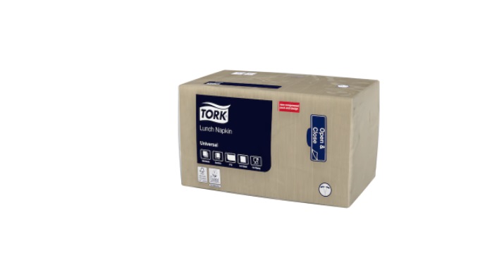 Papírové ubrousky TORK 1vrstva 33x33cm Natural BIO recyklované - 500ks