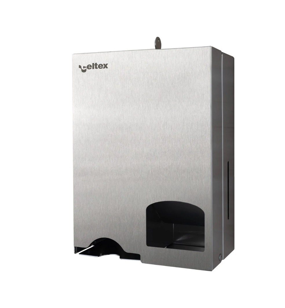 Celtex zásobník na dámské hygienické vložky a tampony UBI MAIOR matný nerez- 1ks