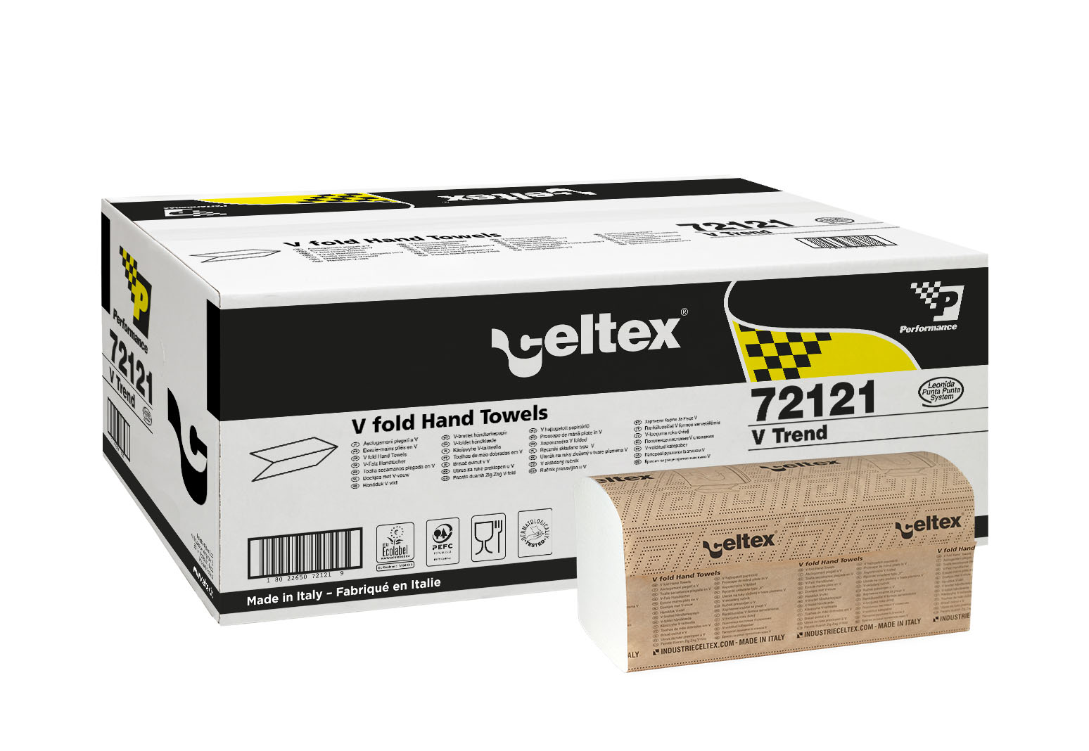 Papírové ručníky skládané CELTEX V Trend 3150ks, bílé, 2vrstvy