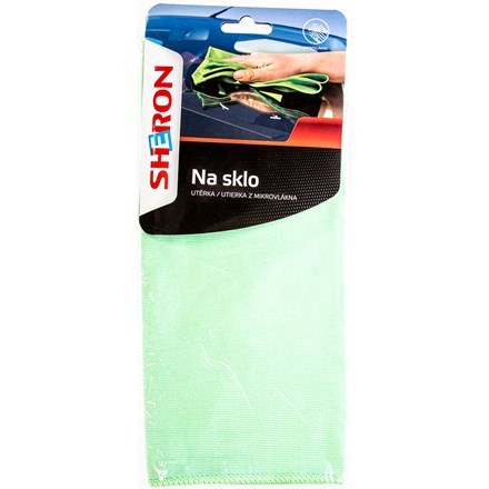 SHERON Utěrka z mikrovlákna na sklo 1 ks