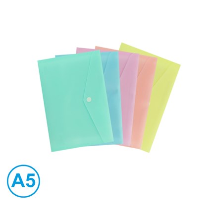 LUMA Obal s drukem A5 pastelová mix 1 ks