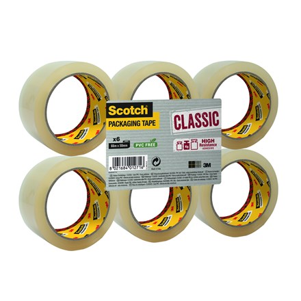 Scotch Balicí páska čirá 50 mm x 66 m 6 ks