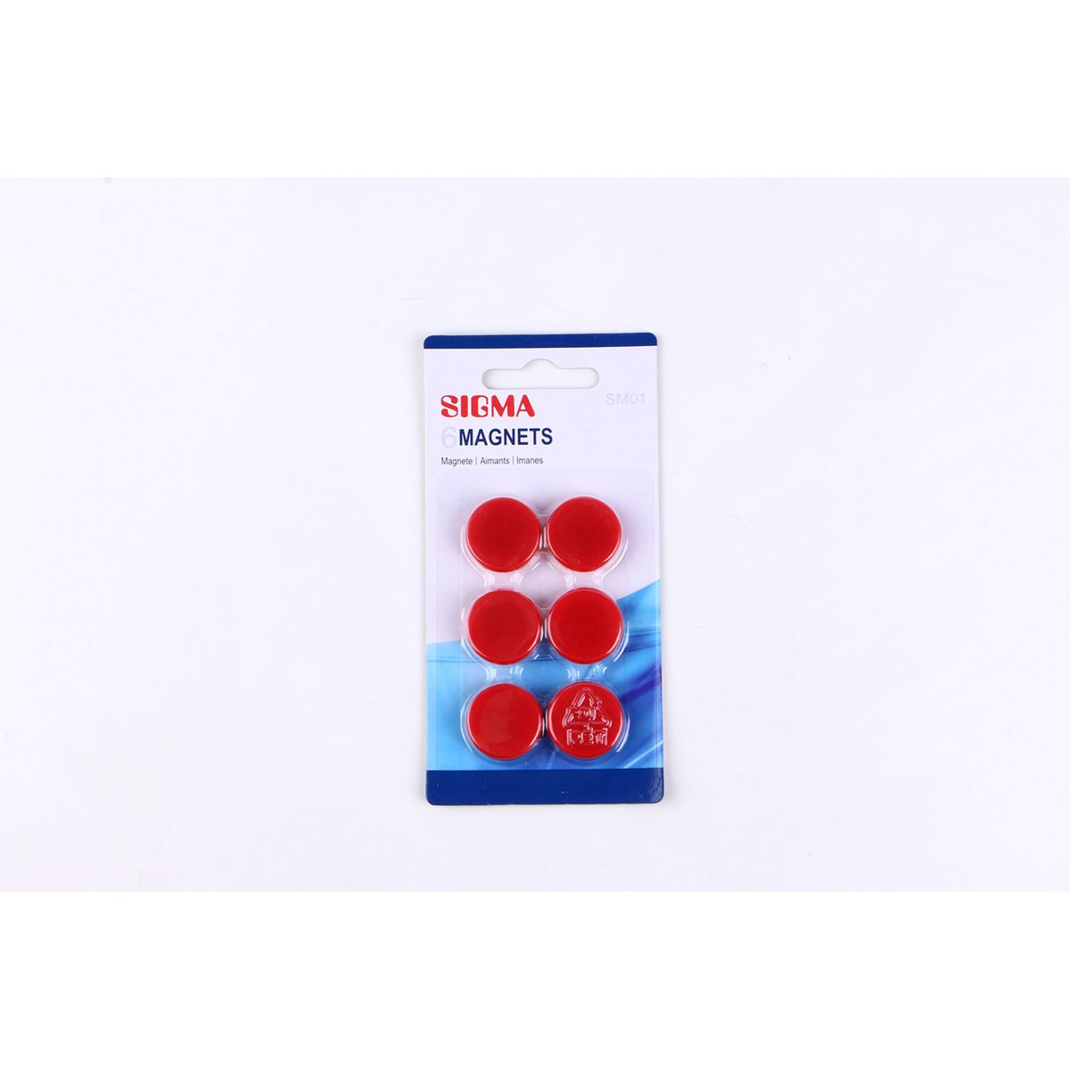 SIGMA Magnety 24 mm červené 6 ks