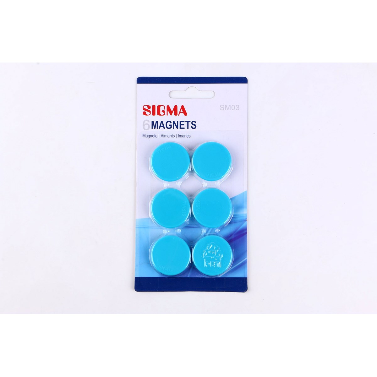 SIGMA Magnety 32 mm modré 6 ks