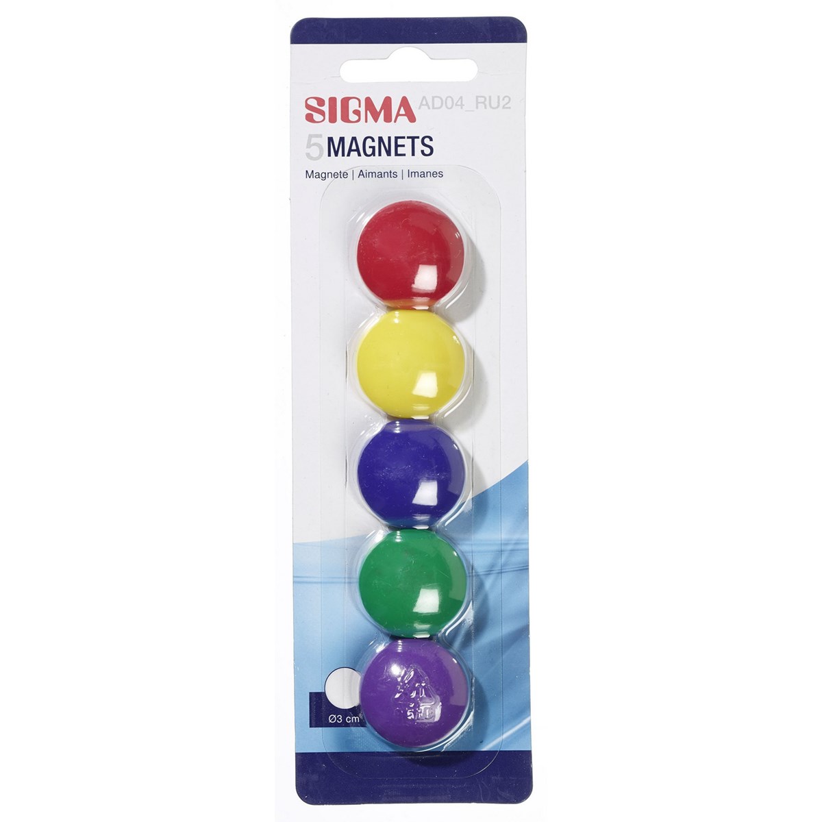 SIGMA Magnety kulaté 3 cm 5 ks