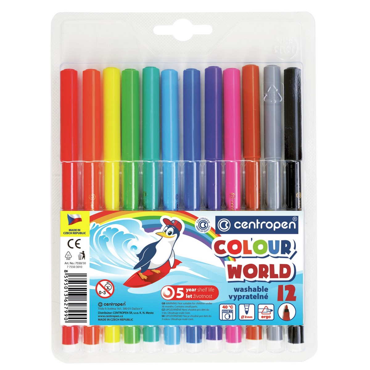 centropen Fixy 7550 12 ks