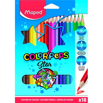 Maped Pastelky trojboké 18 ks