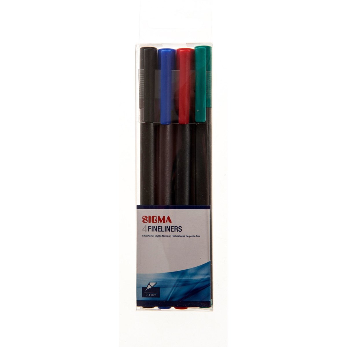 SIGMA Fineliner 0,4 mm mix 4 ks