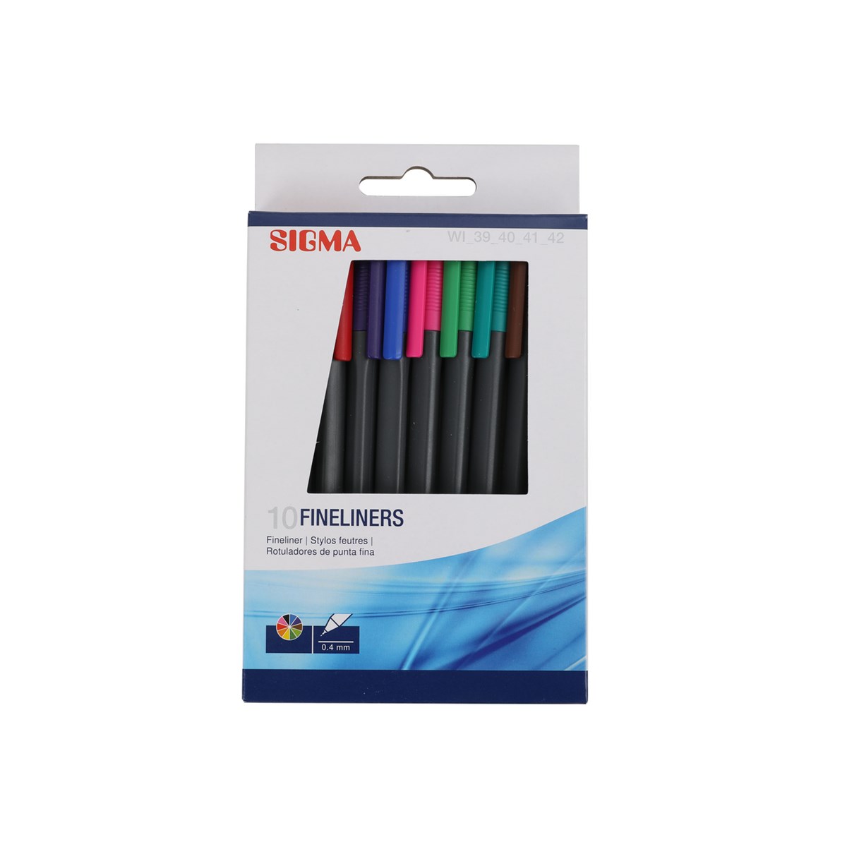SIGMA Fineliner 0,4 mm mix 10 ks