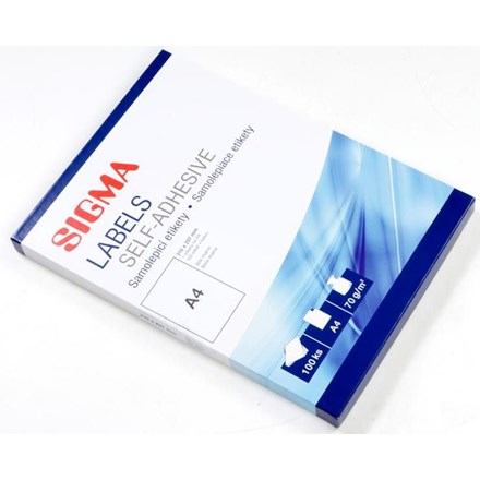 SIGMA Etikety 210 x 297 mm bílé 100 listů 1 ks