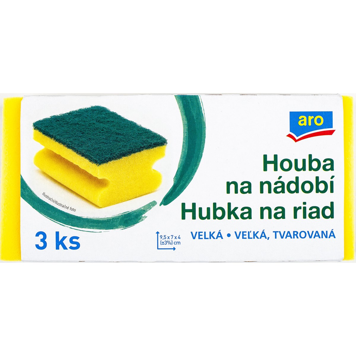 aro Houbička na nádobí velká 3 ks